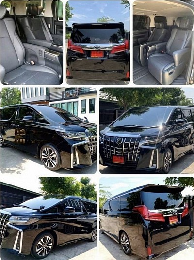 Rent a van with driver alphard city tour in Bangkok including petrol and expressway with driver city ​​tour in Bangkok 9,000 baht per day including gas, including expressway